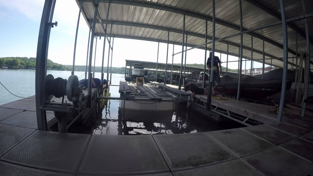 Installing Boat Lift Brackets Econo Lift YouTube