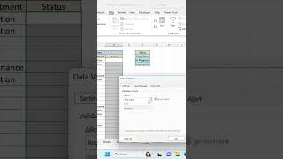 Drop Down List in Excel excel exceltutorial shorts