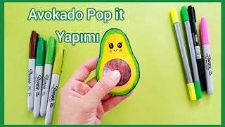 Avokado Pop It Yapımı Fidget Toys- Avocado Pop It Making
