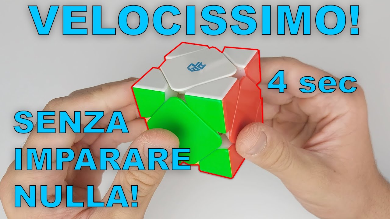 [TUTORIAL] COME DIVENTARE VELOCISSIMI CON LO SKEWB SENZA IMPARARE ALGORITMI! Fingertricks & Tips