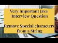 Remove Special Character from a String in Java #java