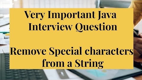 Remove Special Character from a String in Java #java