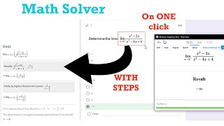 How to cheat on your online math exam. Solve exercises with one snip.