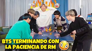 BTS terminando con la paciencia de RM ¡Son sus hijos!