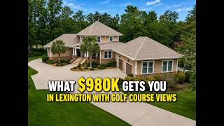 $980K Golf Course Home in Lexington SC | 8000 sq ft of Incredible Space!