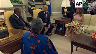 Trump welcomes Kenya's president to the White House