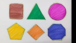 2D Shapes With Colors Shapes Song For Preschool Kids Fun And Easy Learning Video