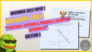 NCV Maths Level 3: Understanding Functions Made Easy | November 2023 Paper 1 Q3 Explained