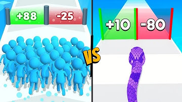 Snake Run Race 🆚 Count Master Walkthrough Gameplay Android IOS