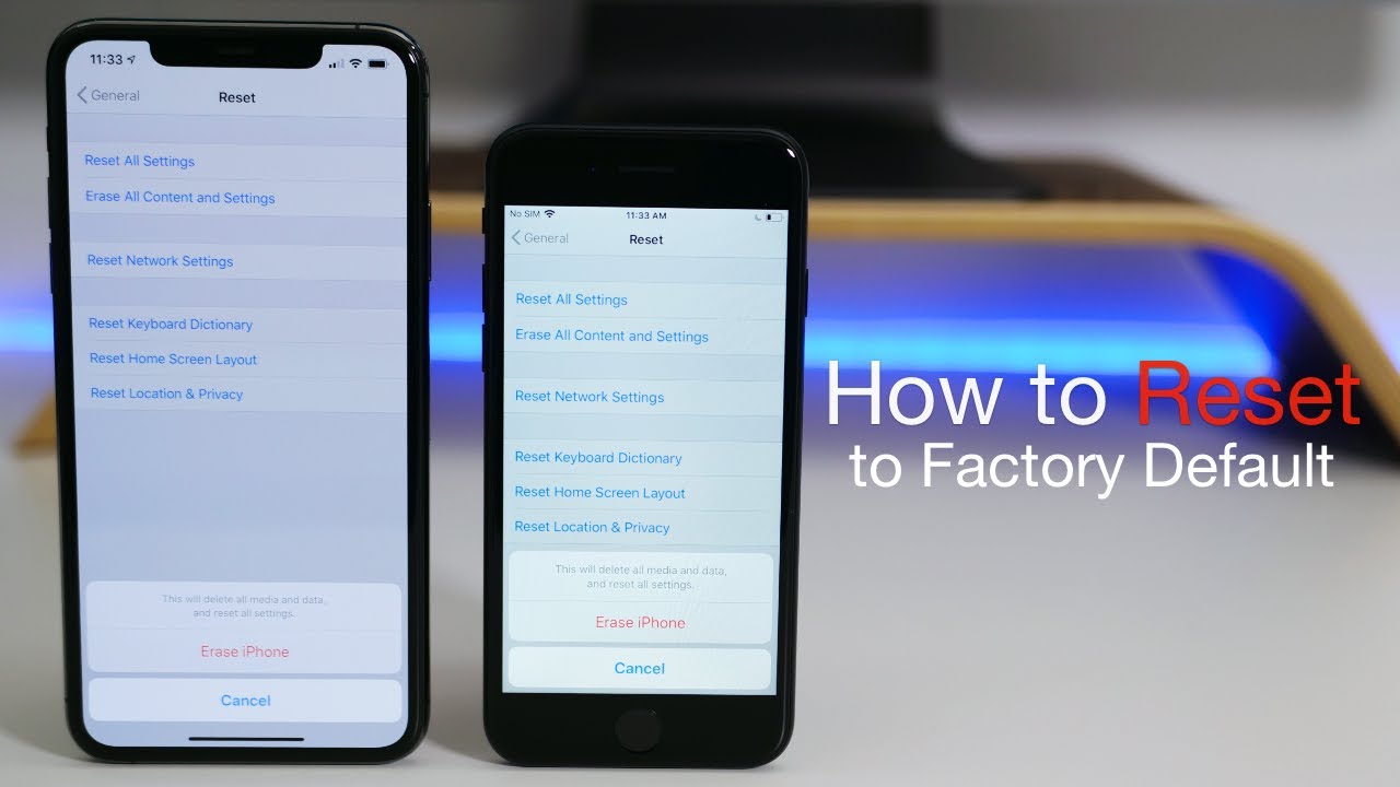 how to factory reset iphone