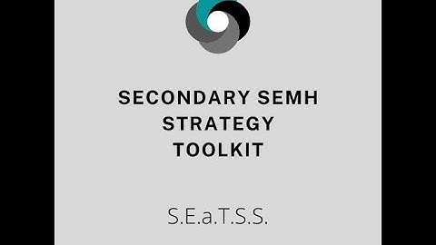Secondary SEMH Strategy Toolkit