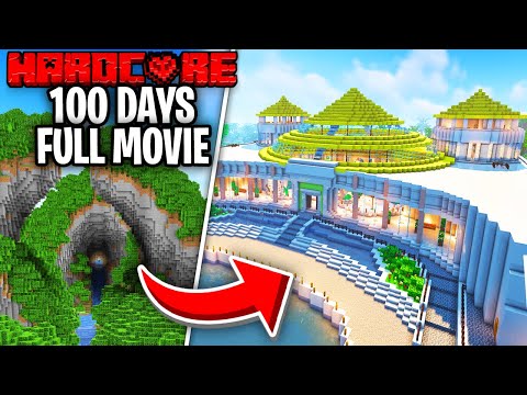 I Survived 100 Days in JURASSIC WORLD in Minecraft Hardcore! [FULL MOVIE]