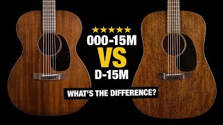 Martin 000-15M vs D-15M - Acoustic Body Shape Comparison