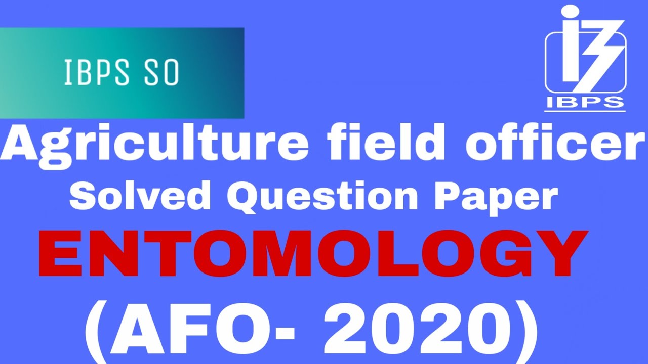 agriculture field officer ibps | IBPS SO | IBPS AFO 2019 | Ibps Afo ...