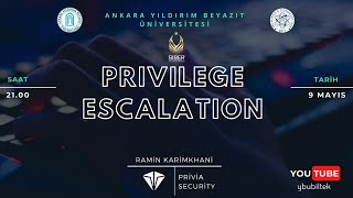 Privilege Escalation - Ramin Karimkhani