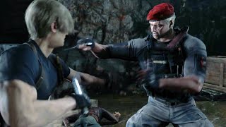 One of the Best Knife Fight Scenes in Video Game History (Leon vs. Major Krauser) screenshot 4