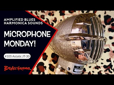 Amplified Blues Harmonica sounds with an Astatic JT-30! Microphone Monday 105, Little Walter