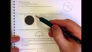 Grade 7 Module 3 Lesson 16 Problem Set #1,3,5,7 HW
