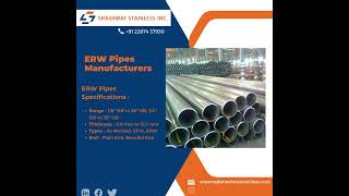 Seamless Pipes | ERW Pipes | EFW Pipes - Shashwat Stainless Inc