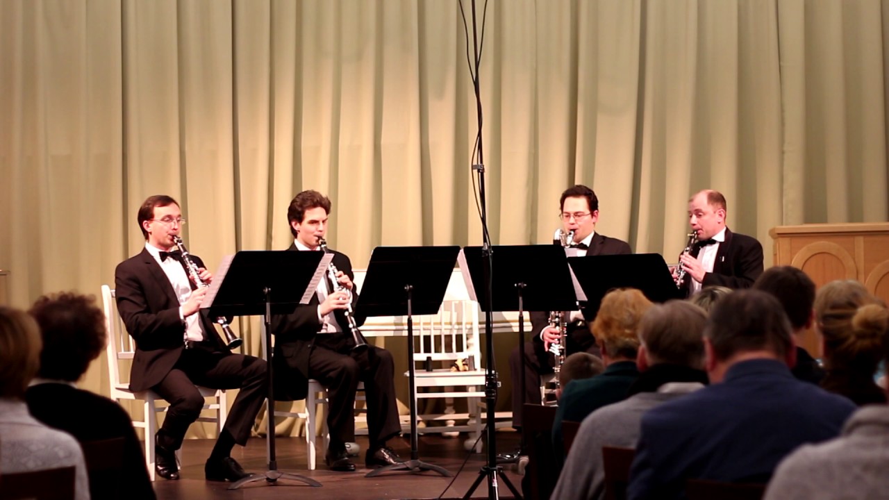 Jorge Montilla -" Four For Four" - SON - Clarinet Quartet "IN TIME" Квартет кларнетов