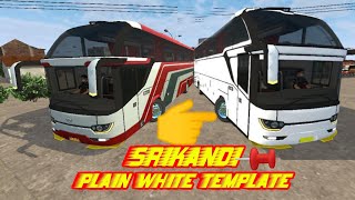 Srikandi mod bussid white template download link in description screenshot 4