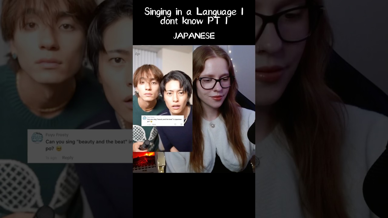 trying to sing in Japanese for the first time. If it's bad I'm