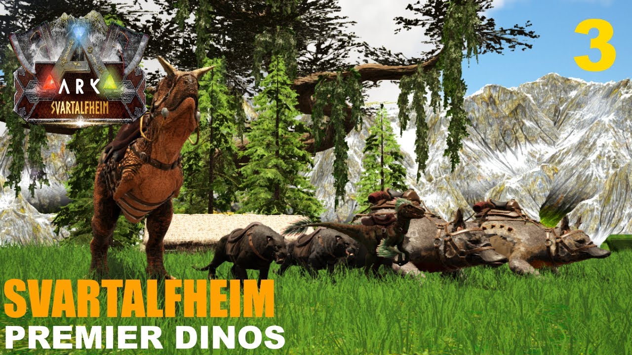 ARK SVARTALFHEIM - TAMING PREMIER DINOS DE DEPLACEMENT ! - EP3 - YouTube