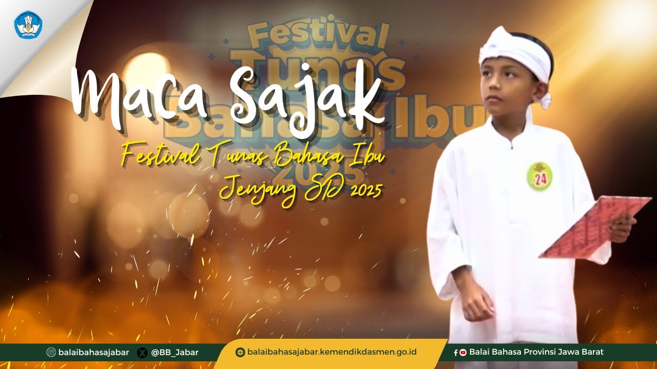 Pemenang I Maca Sajak Kategori Putra Jenjang SD, FTBI Jawa Barat 2025