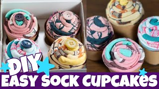 DIY Sock Cupcakes - Cute Gifts - Fun Sock Creations