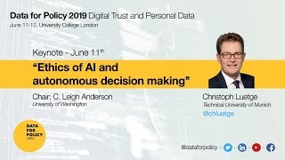 Data for Policy Conference 2019 11th June Keynote Lecture 1