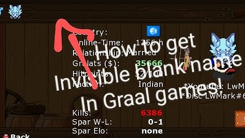 Graal Ol West | Guide: How to get an invisible blank name in all GraalaOnline games!