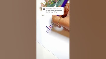 💖Let’s write ‘AASTHA’💖 #calligraphy #lettering #nameart #tiktok #shorts