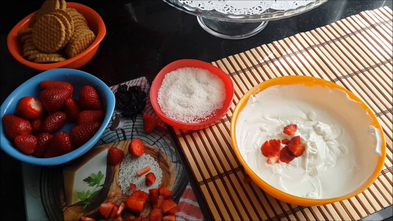 Yulaflı Bisküvili Kolay Pasta Tarifi Yulaflı Bisküvili Kolay Pasta Tarifi