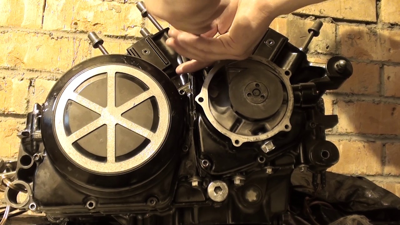 Сборка мотоциклетного двигателя Yamaha Vmax 1200 часть 3