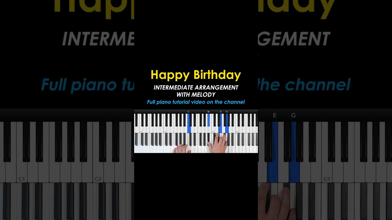 Happy Birthday piano arrangement