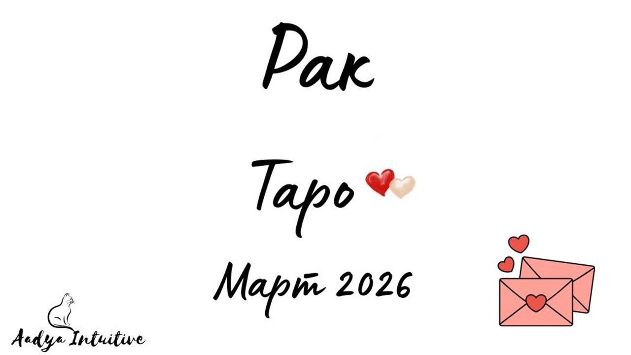 Рак ♋ Таро ❤️ Горе/Долу! Март 2026