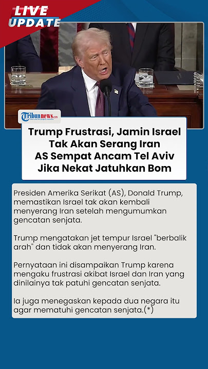 Trump Frustrasi, AS Jamin Israel Tak Akan Serang Iran, Sempat Ancam Tel Aviv Jika Nekat Jatuhkan Bom