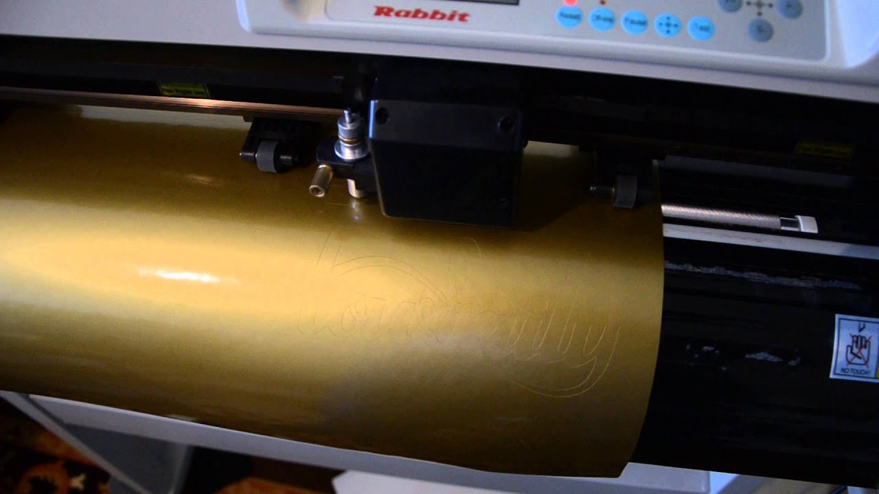 Плоттерная резка пленки - YouTube