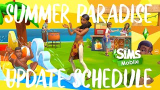 The Sims Mobile SUMMER PARADISE Update Schedule 😎☀️ [August-September 2021]