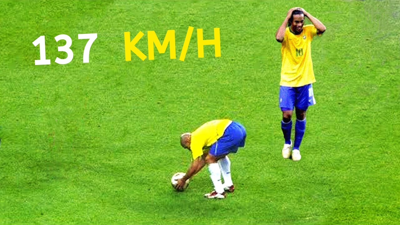 TOP 9 Powerful Free Kick Goals in Football YouTube