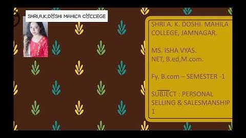 Fy B.com ssp lecture 4 by pro Ms Isha vyas