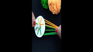 Hand Embroidery Easy Trick - Amazing Craft Ideas with Wool