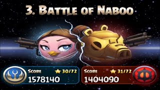 Angry Birds Star Wars 2 Walkthrough - Episode 3: Battle of Naboo (Bird/Jedi & Pork/Sith Side)