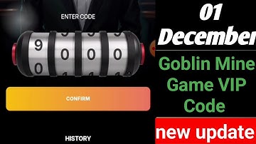 Goblin Mine Game Code 01 Dec| Goblin Mine Game VIP Code | Goblin Mine Game Daily Code