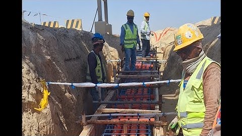 How to inspect | Reinforcement Concrete | telecom incased 12way line.