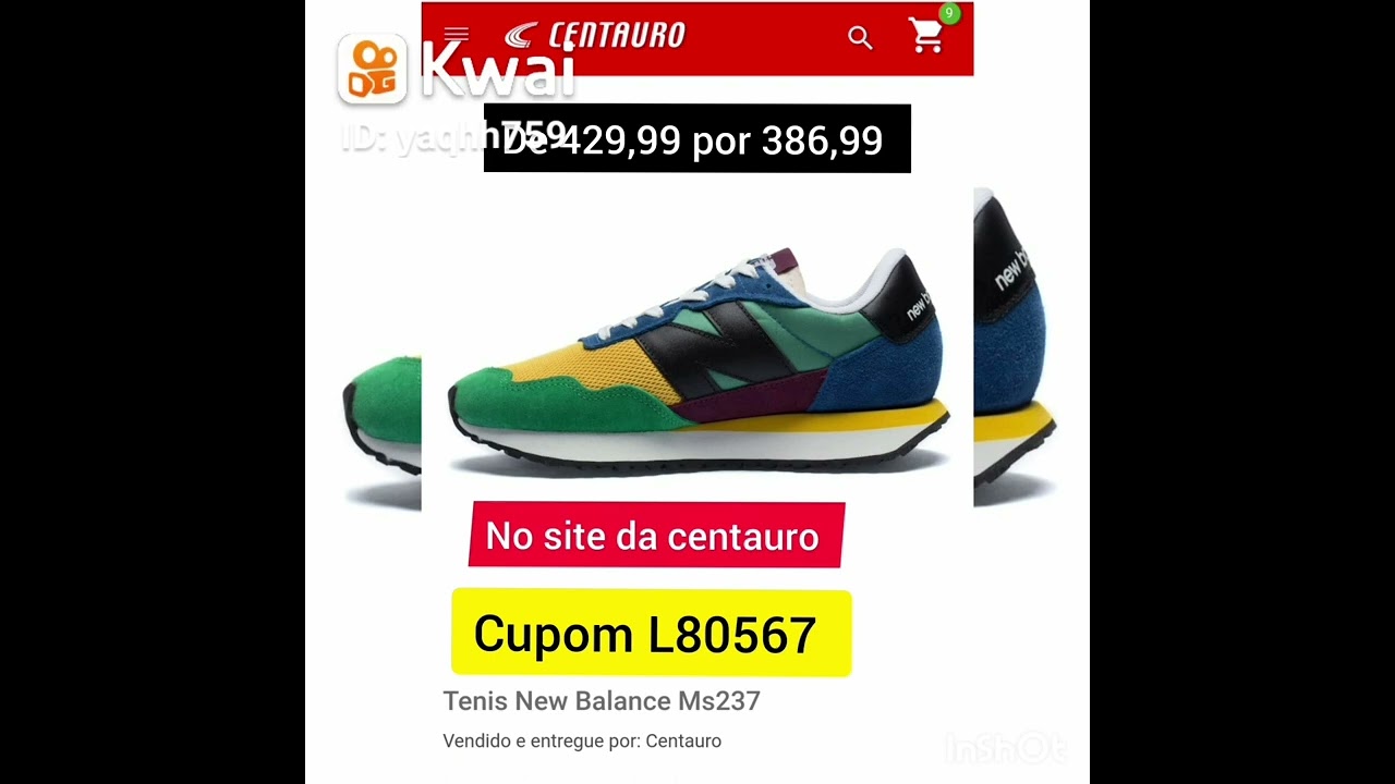 Tênis Casual New Balance Ms237 - New Balance Ws237 - Cupom da Centauro  L80567- #newbalance - YouTube