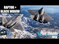 F-22 YF-23 Alaska VR Formation Flight | Microsoft Flight Simulator 2024 #msfs2024 #vr #f22raptor