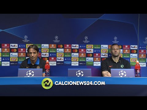 Conferenza stampa di Inzaghi e Handanovic pre Inter-Real Madrid