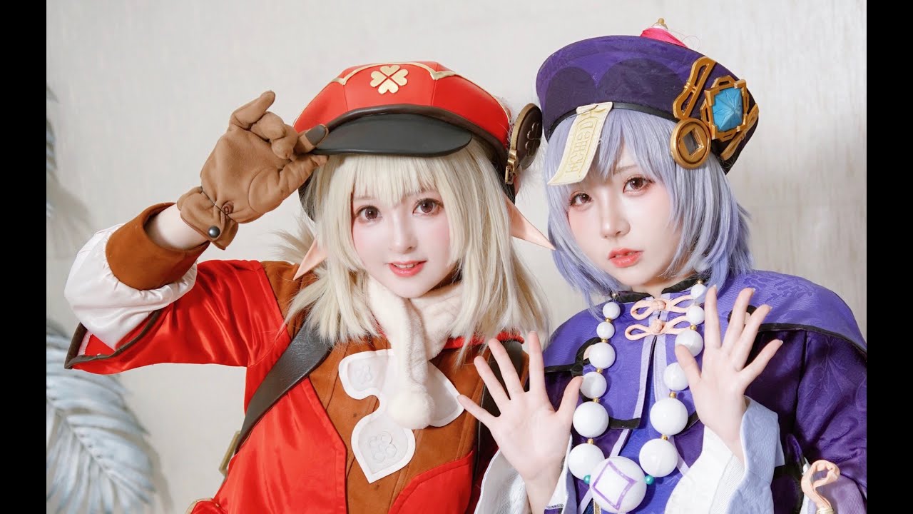 sexycoser.com-Genshin Impact Klee Qiqi Cosplay - YouTube.