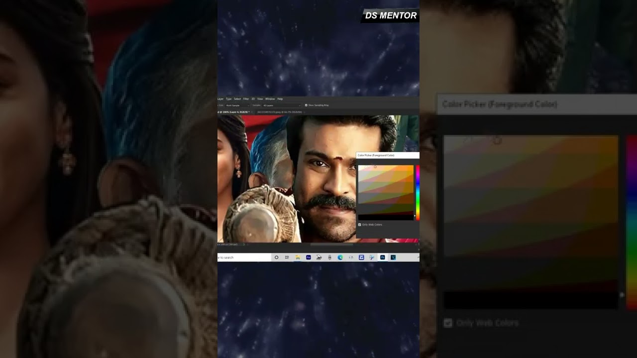 Movie Poster Editing in Photoshop 😅 | DS MENTOR